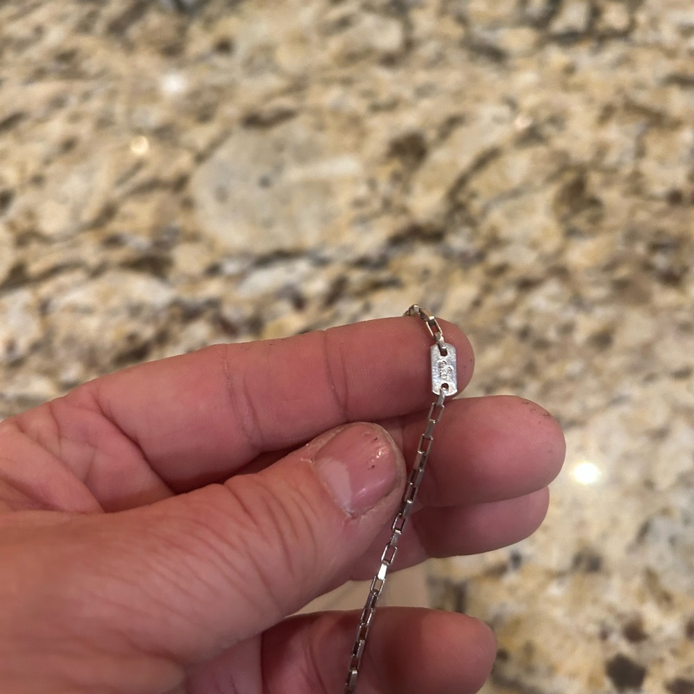 GUCCI Interlocking Necklace Ag925 Silver Auth with box and dust bag - Picture 3 of 6